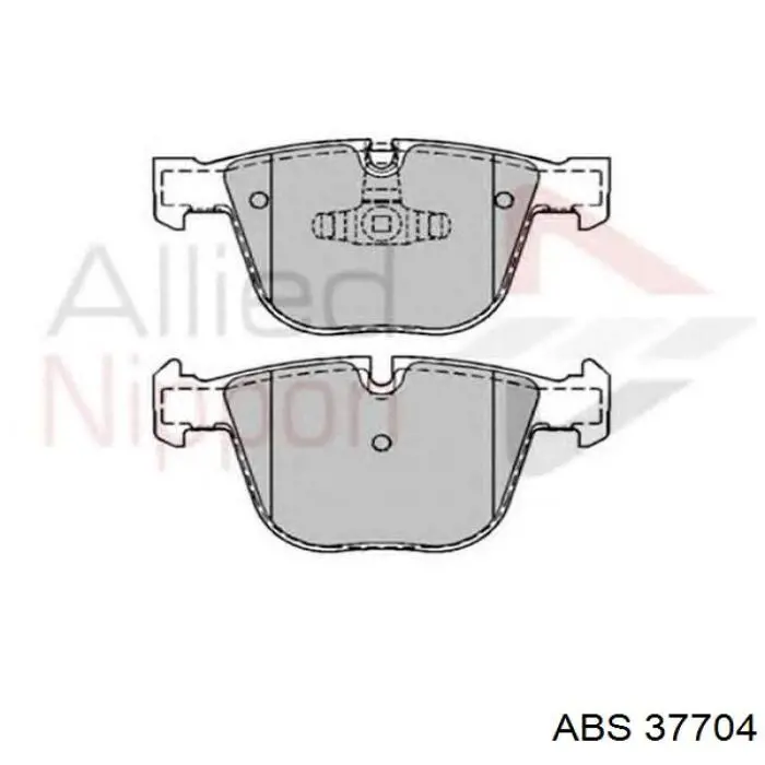 37704 ABS pastillas de freno traseras