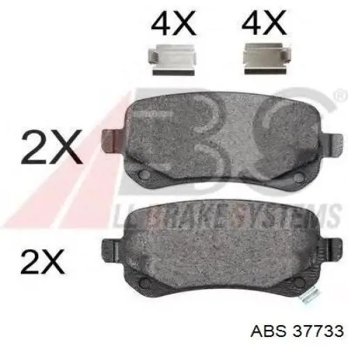 Comprar 37733 ABS Pastillas de freno traseras