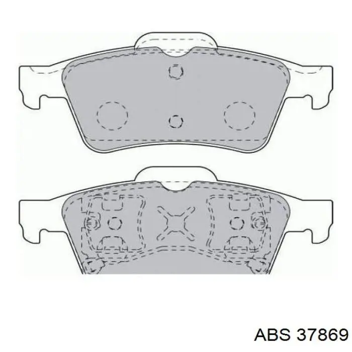Comprar 37869 ABS Pastillas de freno traseras