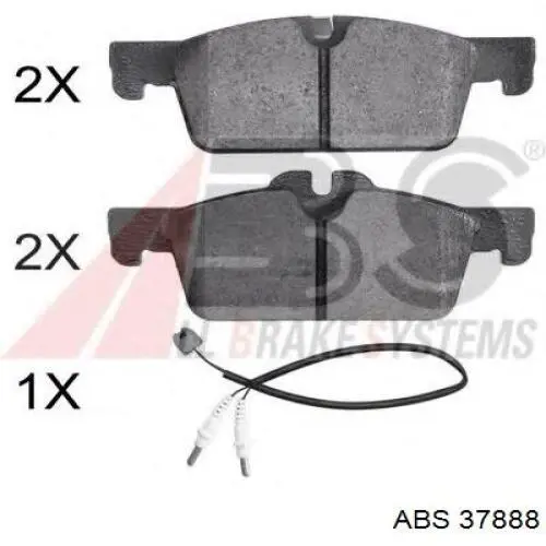 Comprar 37888 ABS Pastillas delanteras de freno