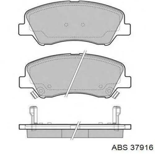 Pastillas freno delanteras ABS 37916 precio, desde 24,48 EUR