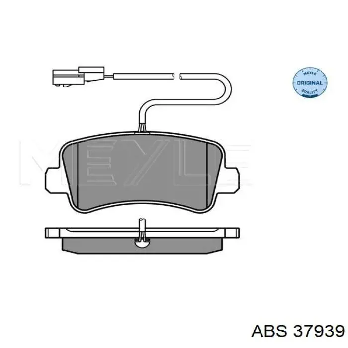 37939 ABS pastillas de freno traseras