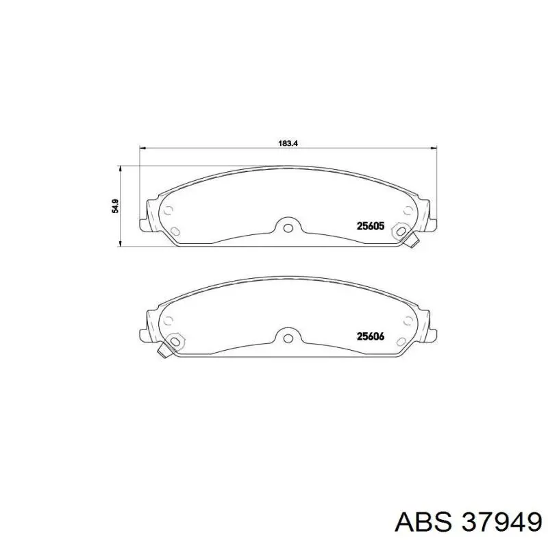 Pastillas de freno 68147681AB Chrysler