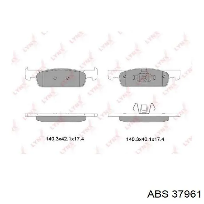 Comprar 37961 ABS Pastillas delanteras de freno