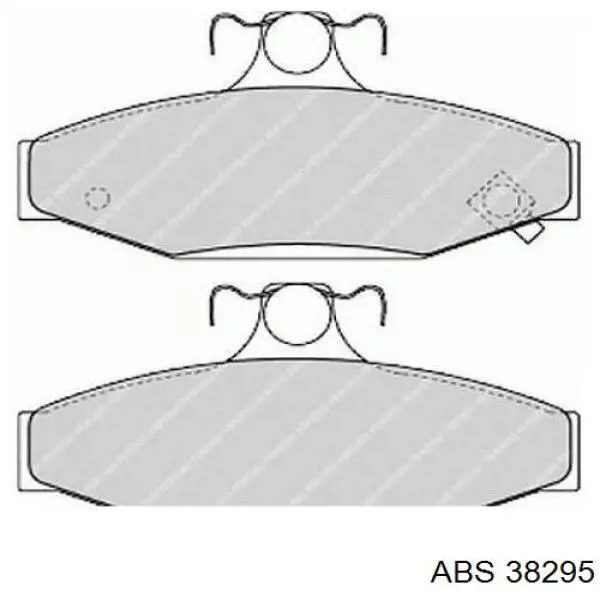 38295 ABS pastillas de freno traseras