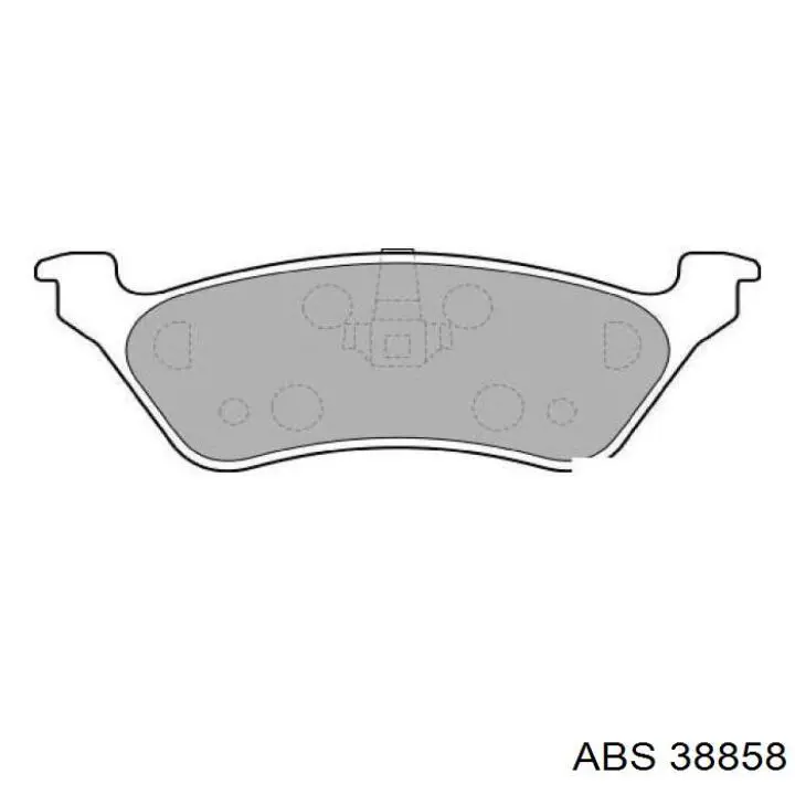 38858 ABS pastillas de freno traseras