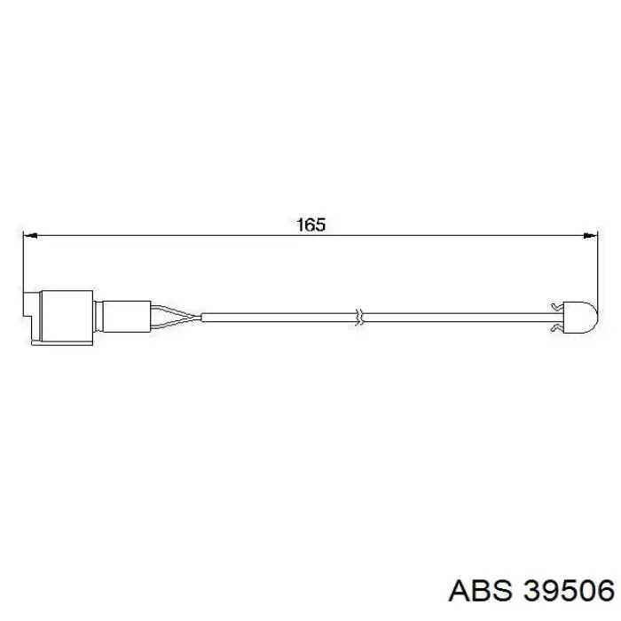 39506 ABS contacto de aviso, desgaste de los frenos