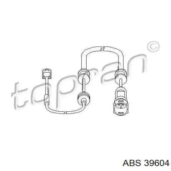 39604 ABS contacto de aviso, desgaste de los frenos, delantero izquierdo