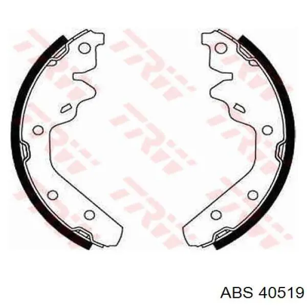40519 ABS zapatas de frenos de tambor traseras