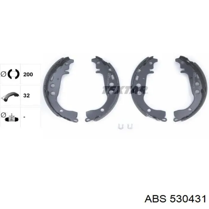 530431 ABS pinza de freno trasera izquierda