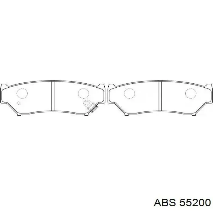 55200 ABS guía de la pinza delantera