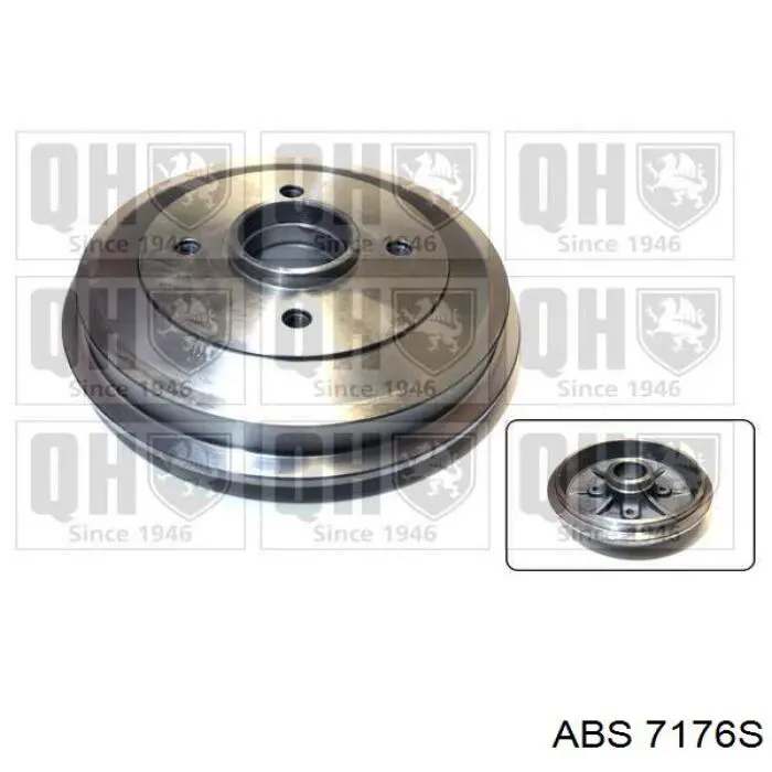 Tambor de freno trasero ABS 7176S