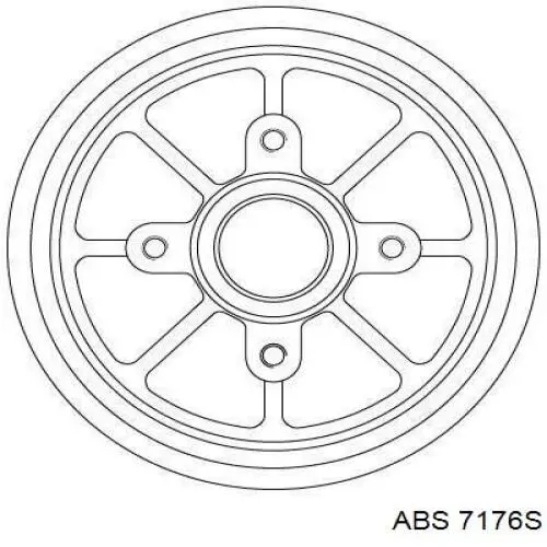 Comprar 7176S ABS Tambor de freno trasero