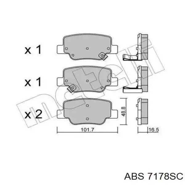 Comprar 7178SC ABS Tambor de freno trasero