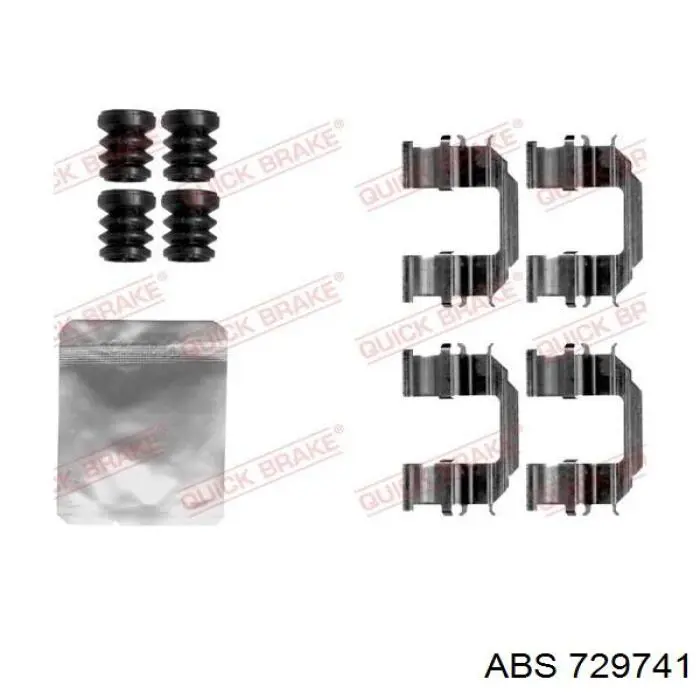Pinza de freno delantera izquierda 729741 ABS