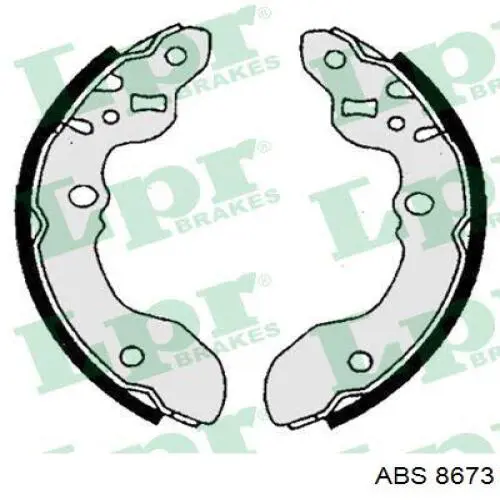 8673 ABS zapatas de frenos de tambor traseras