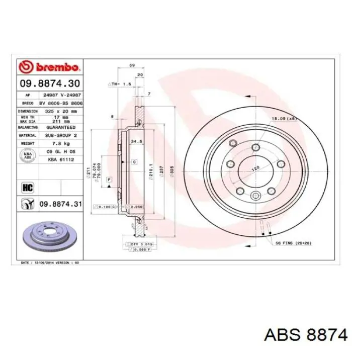 Abs Zapatas De Frenos De Tambor Traseras