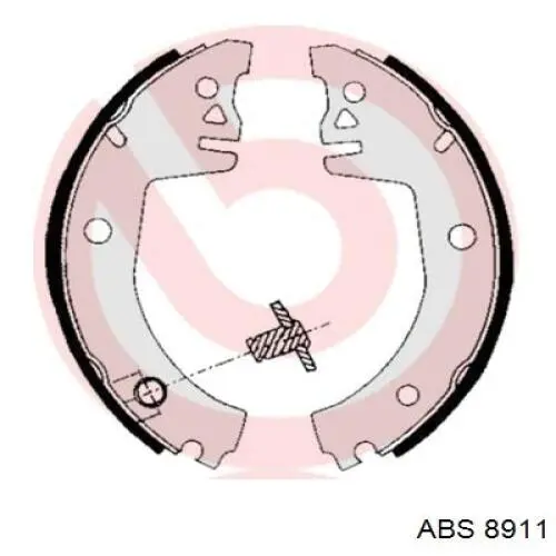 8911 ABS zapatas de frenos de tambor traseras