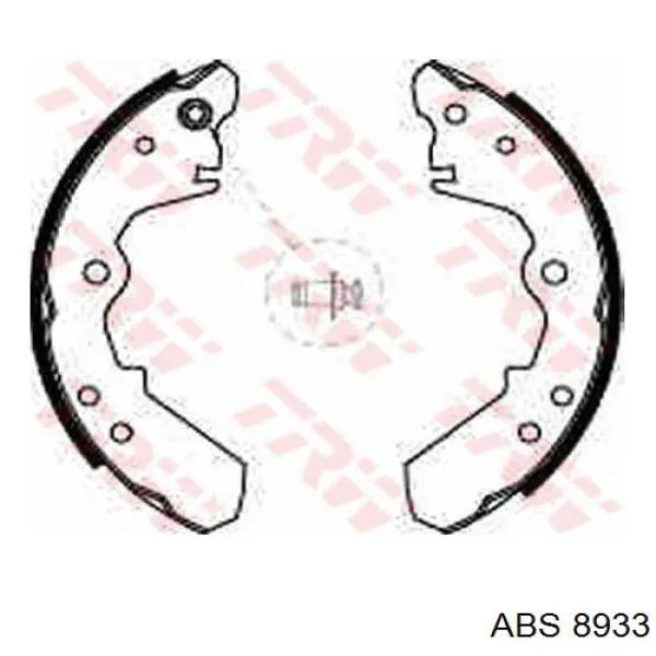 8933 ABS zapatas de frenos de tambor traseras