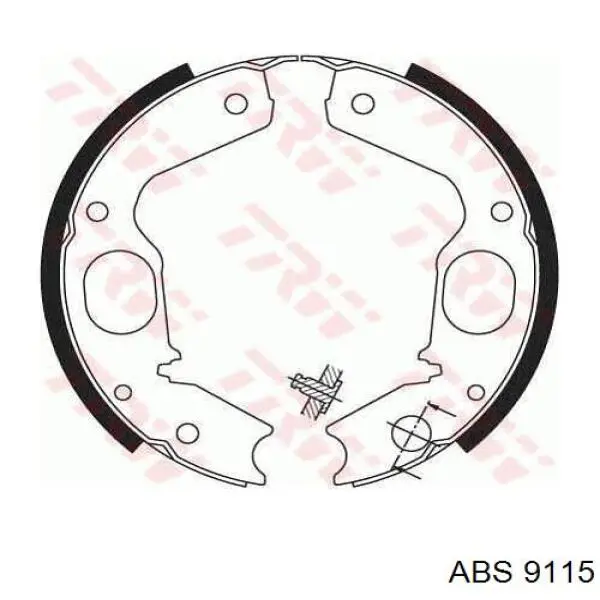 9115 ABS juego de zapatas de frenos, freno de estacionamiento