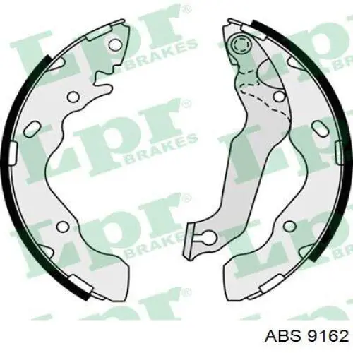 9162 ABS zapatas de frenos de tambor traseras