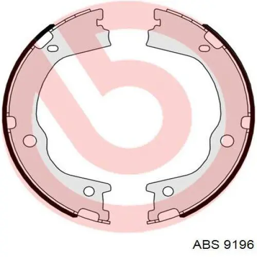 9196 ABS juego de zapatas de frenos, freno de estacionamiento