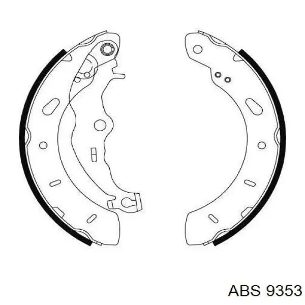 Zapatas de freno de tambor traseras ABS 9353 precio, desde 42,65 EUR