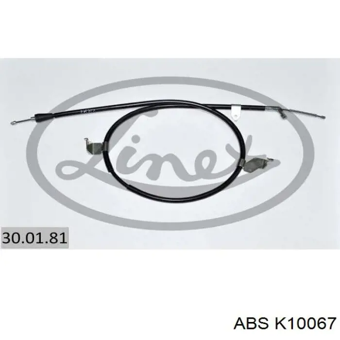 K10067 ABS cable de freno de mano trasero izquierdo