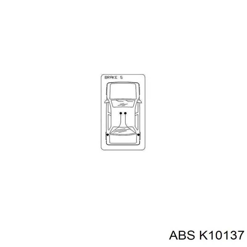 K10137 ABS cable de freno de mano trasero izquierdo