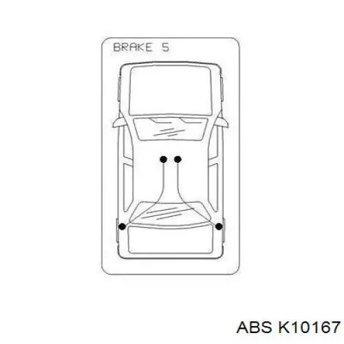 K10167 ABS cable de freno de mano trasero izquierdo