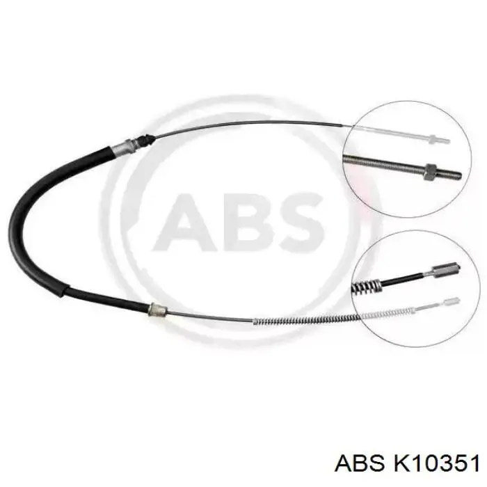 BKB2355 Borg&beck cable de freno de mano delantero