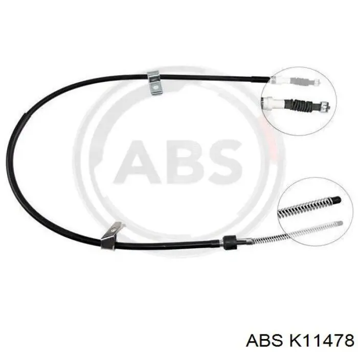 K11478 ABS cable de freno de mano trasero derecho