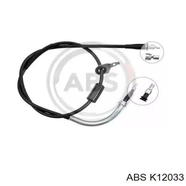 K12033 ABS cable de freno de mano trasero izquierdo