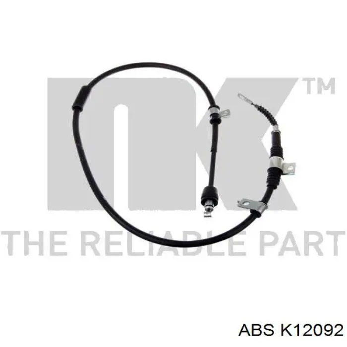 K12092 ABS cable de freno de mano trasero derecho