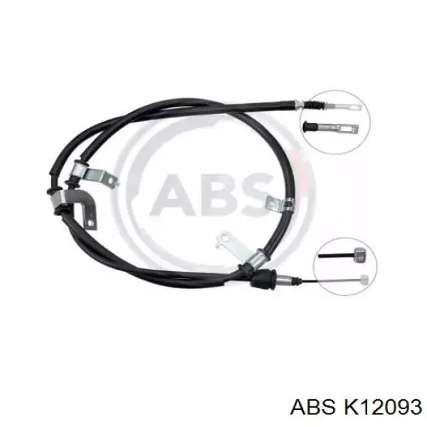 K12093 ABS cable de freno de mano trasero izquierdo