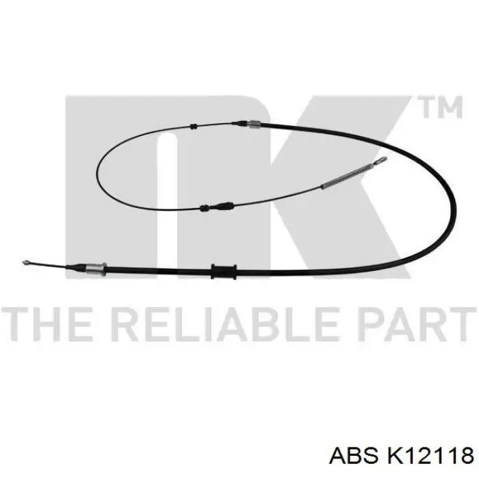 K12118 ABS cable de freno de mano trasero derecho