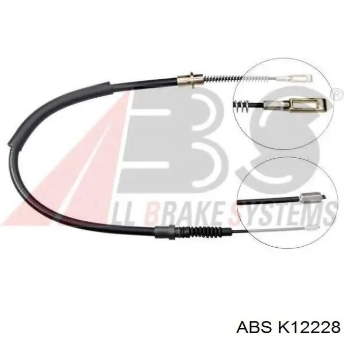 K12228 ABS cable de freno de mano trasero derecho