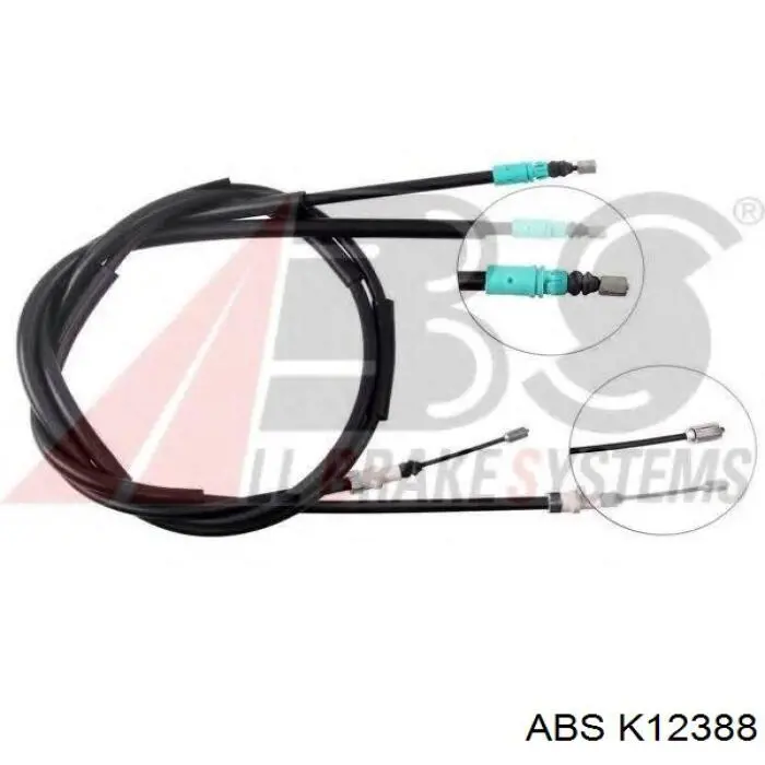 K12388 ABS cable de freno de mano trasero derecho