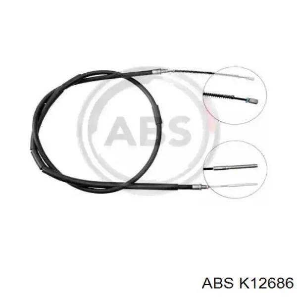 K12686 ABS cable de freno de mano trasero derecho/izquierdo