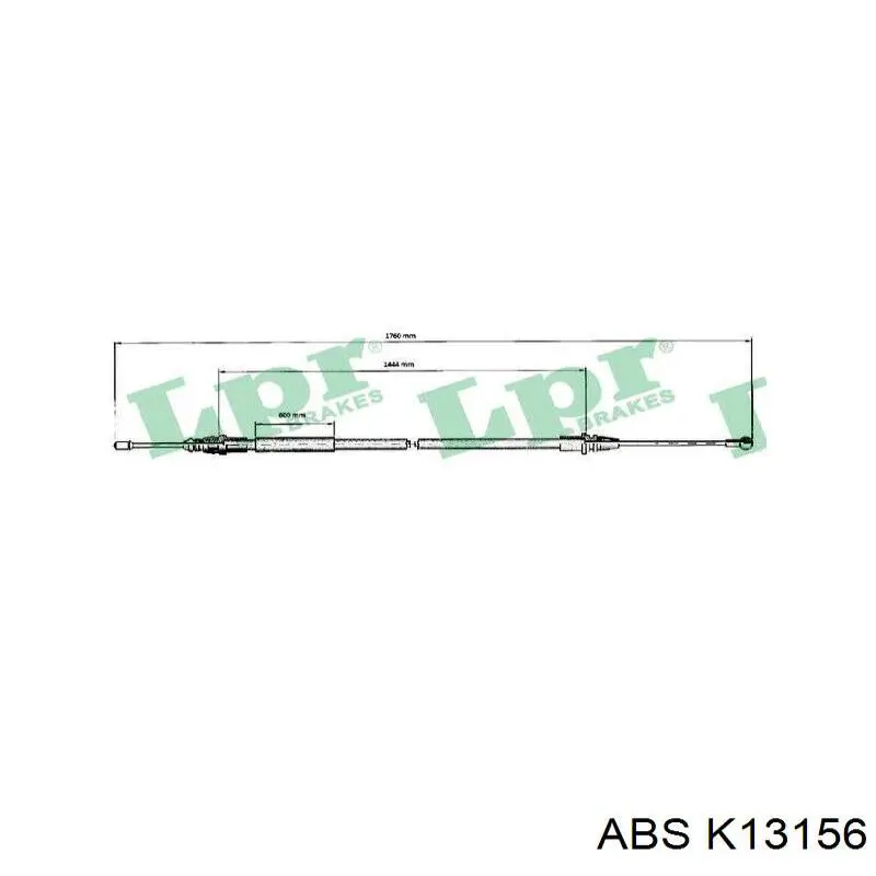 Comprar K13156 ABS Cable de freno de mano trasero derecho/izquierdo
