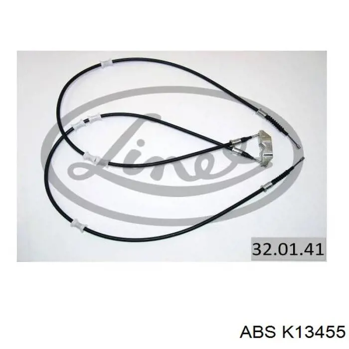 K13455 ABS Cable de freno de mano trasero derecho/izquierdo