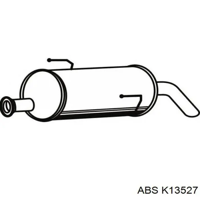 K13527 ABS cable de freno de mano trasero izquierdo