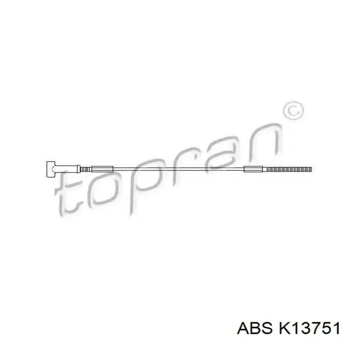 Cable de freno de mano delantero  ABS K13751 precio, desde 8,14 EUR