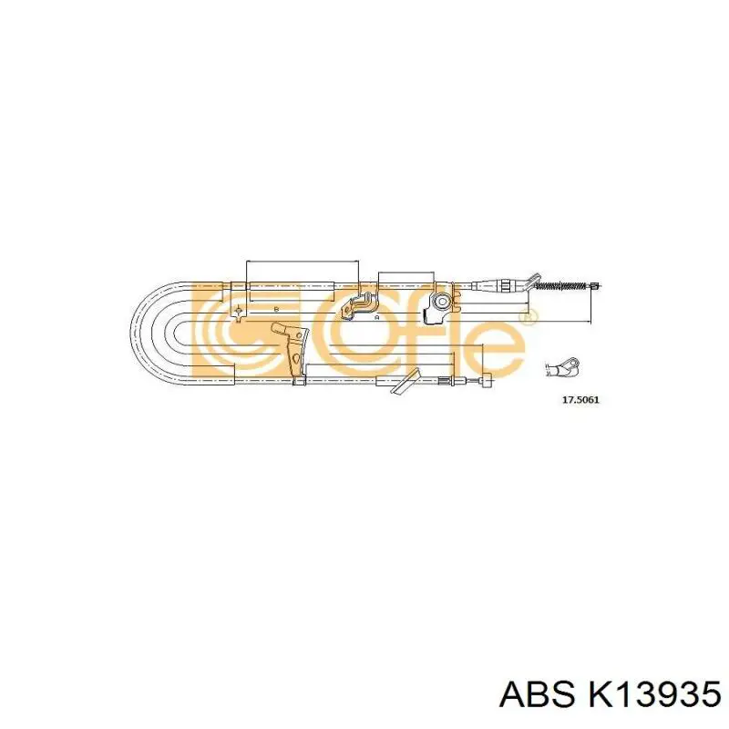 Cable de freno de mano trasero izquierdo 5440279J00 Suzuki