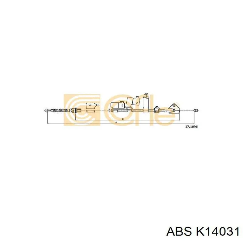 K14031 ABS cable de freno de mano trasero izquierdo