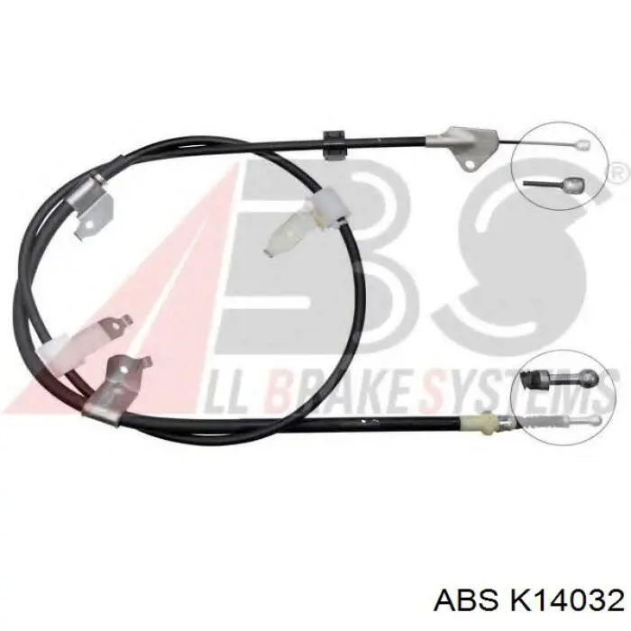 K14032 ABS cable de freno de mano trasero derecho