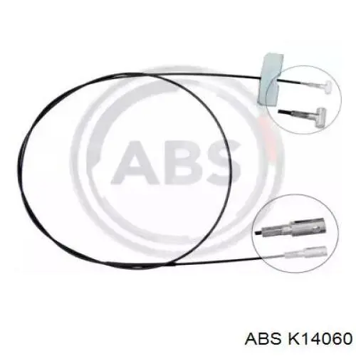 93868404 Opel cable de freno de mano intermedio