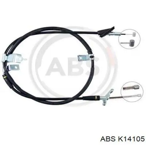 K14105 ABS cable de freno de mano trasero derecho