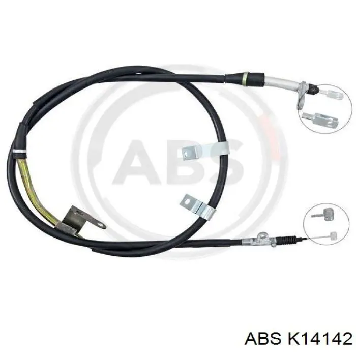 K14142 ABS cable de freno de mano trasero izquierdo