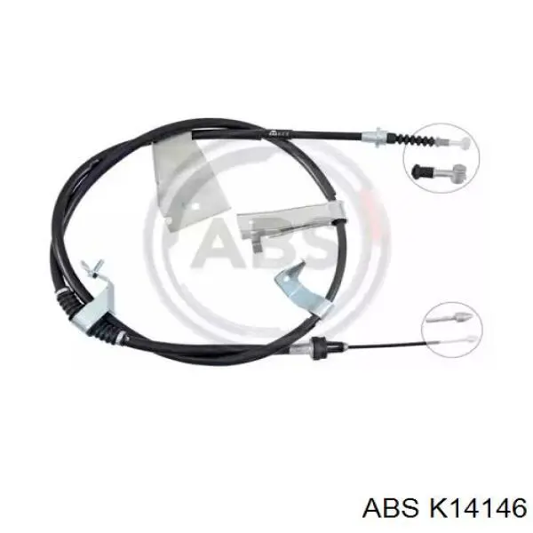 J3939000 Jakoparts cable de freno de mano trasero derecho